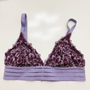 Intimately Free People Dalia Purple Lace Bralette Medium
